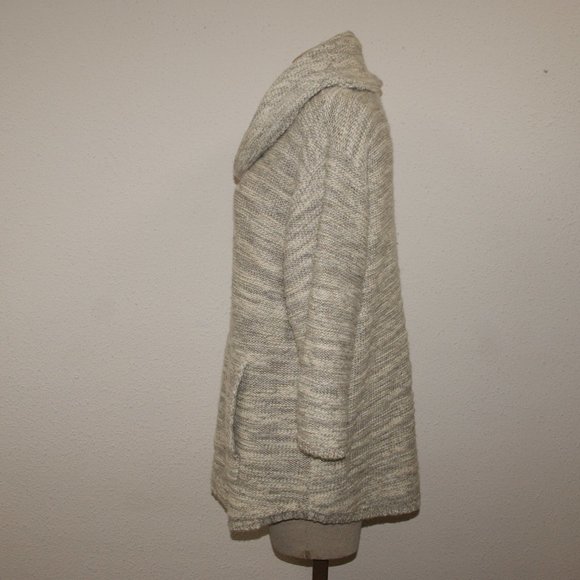 PURE J.JILL Marled Chunky Knit Cowl Sweater sz M - Picture 6 of 11